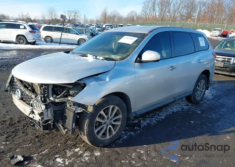 2013 Nissan Pathfinder S z USA, uszkodzony, nr VIN 5N1AR2MM4DC687924